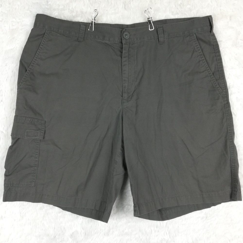 Columbia Mens Shorts Cargo Charcoal Gray 10" Inseam Hiking Outdoor Granola 40